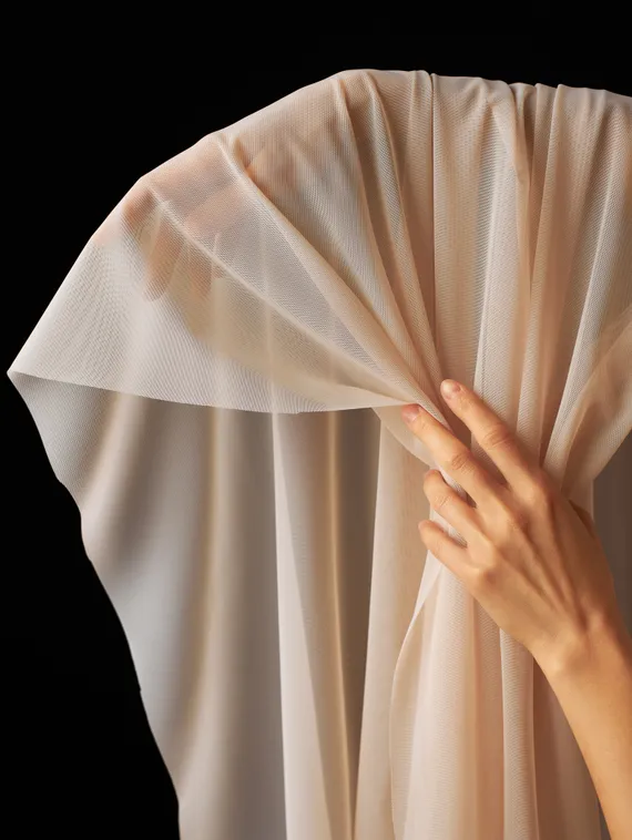 Сетка эластичная Lauma, арт. 556, серебристый пион 168