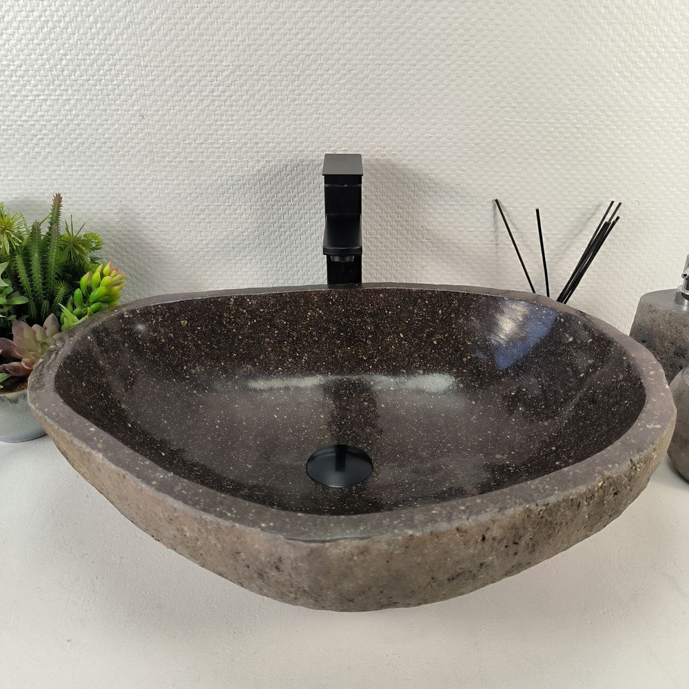 Раковина из речного камня RS-65424 60*44*15 0856