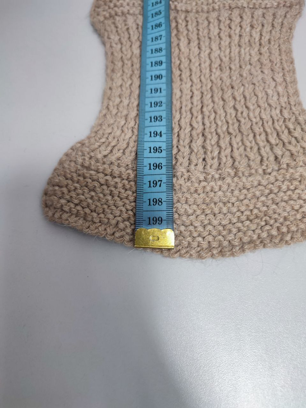 Шарф шерстяной бежевый