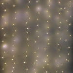 Гирлянда для дома занавес "Бриллиант" 3м,300 лам LED, 8 реж, теплый белый цвет (Серпантин)