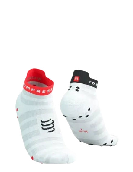 Носки Run Ultralight Low V4 WHITE/FLUO RED/BLACK