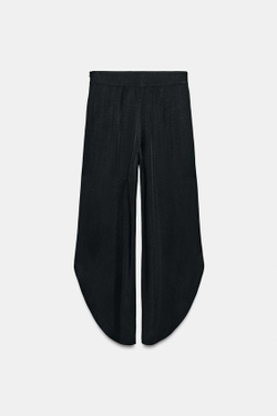 ZARA БРЮКИ С РАЗРЕЗАМИ — ZW COLLECTION, ЧЕРНЫЙ