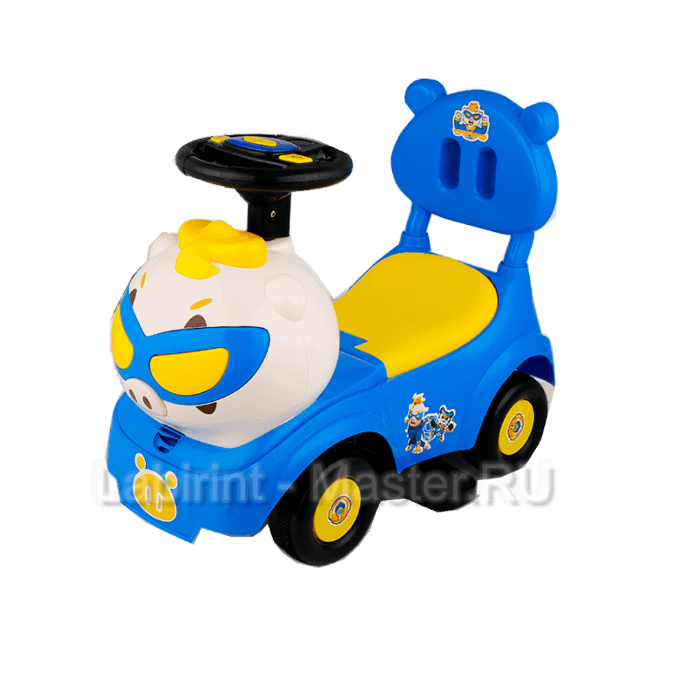 Детский толокар/каталка "MalinaBay НТ-5520" синий