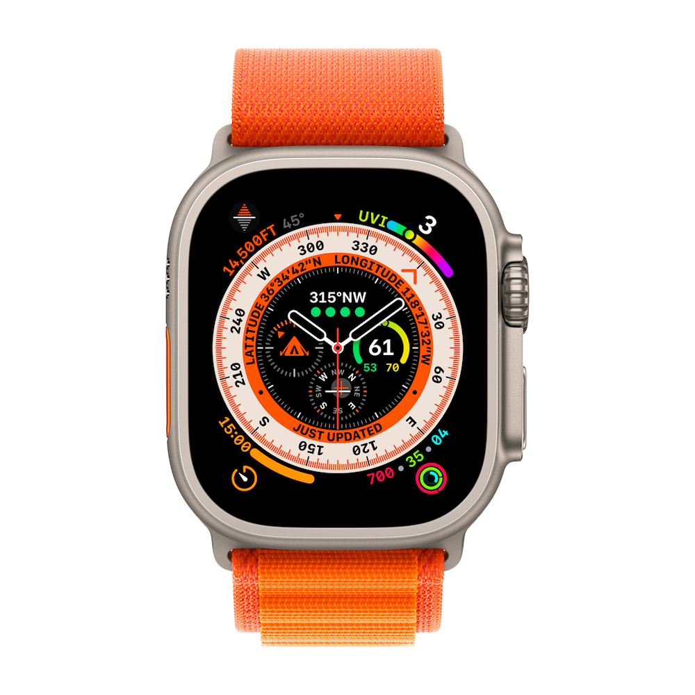 Умные часы Apple Watch Ultra GPS + Cellular, 49mm, Alpine Loop L, Orange (Оранжевый)