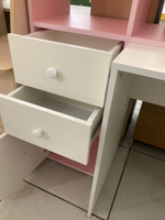 Стол письменный В-4 белый/розовый