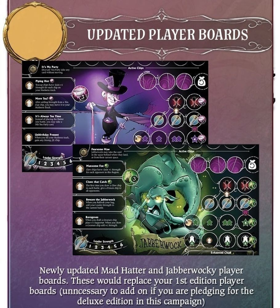 [Предзаказ] Wonderland&#39;s War - Updated Player Boards