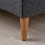 Двуспальная кровать - IKEA IDANÄS/IDANAS, 200х140 см, темно-серый, ИДАНЭС ИКЕА