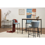 Стул барный Bergenson Bjorn Foggy, букле, голубая пудра