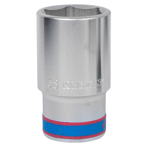 KING TONY (623538M) Головка торцевая глубокая шестигранная 3/4", 38 мм