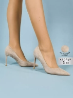 Туфли нат. замша (35-41)р. / шт. H3310-3-замша-Beige