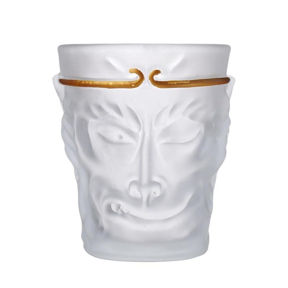 Чашка 240 мл чайно-кофейная без ручки матовая Monkey King Barista d 7,3 см h9 см стекло Barbossa [1]