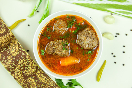 Суп с тефтелями узбекский
