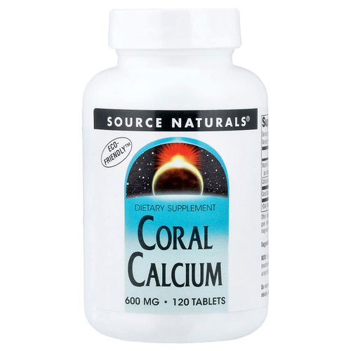 Source Naturals, Коралловый кальций, 120 таблеток