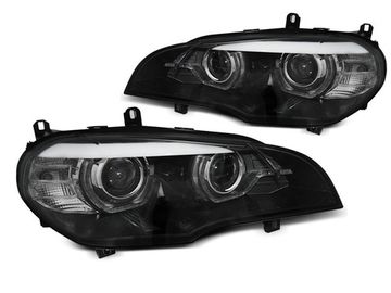 СВЕТОДИОДНЫЕ ФАРЫ ANGEL EYES LED DRL BLACK для BMW X5 E70 07-13