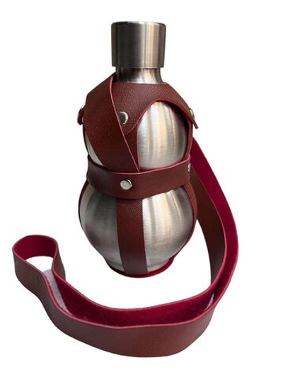 Бутыль-нерж. 0,5л ГОРЛЯНКА (в коже)