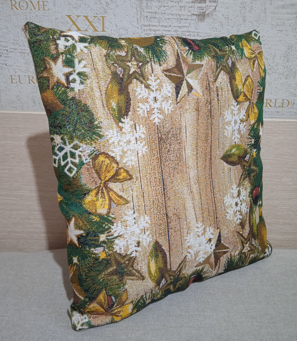Декоративный гобеленовый чехол для интерьерной подушки Гирлянда 38*38