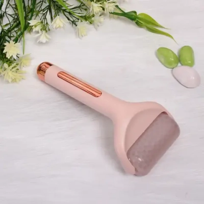 Массажер для лица, шеи и зоны декольте «MiMiKa», цвет пудровый