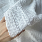 Батист белый Креп фактурные полоски