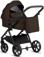 Детская коляска Tutis Leo 3 Plus 4 в 1 с автокреслом Beno Black и базой 1582203 Brown