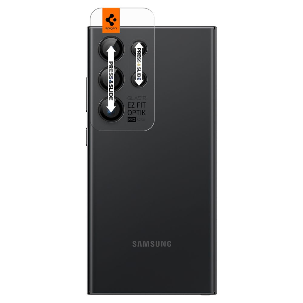 Стекло Spigen OPTIK.TR ”EZ FIT” CAMERA PROTECTOR 2-PACK GALAXY S24 ULTRA BLACK