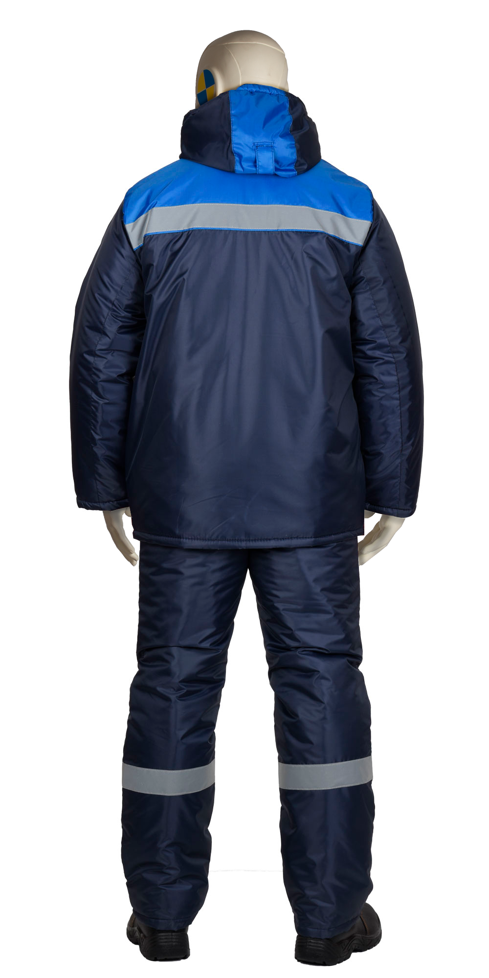 Костюм "Рост-Норд" куртка брюки, темно-синий с васильковым. Тк.Оксфорд - ПОД ЗАКАЗ