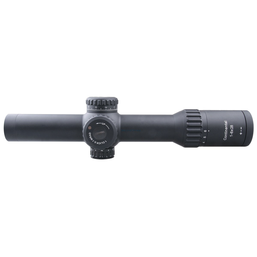 Оптический прицел Vector Optics Continental 1-6x28 Tactical FFP, сетка BDC & Wind, 34 мм, тактические барабаны, Zero Stop, азотозаполненный, с подсветкой (SCFF-31P)