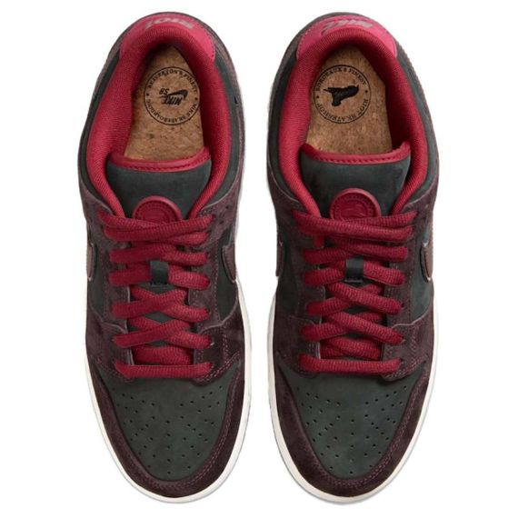 NIKE Dunk SB Кроссовки для скейтбординга Низкие Коричнево-красные Мужские