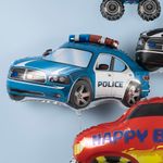 Шар (28''/71 см) Фигура, Полицейская машина, Синий