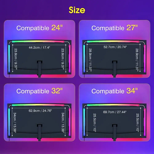 Подсветка для монитора Skydimo H202 RGB диагональ 34 дюйма (4 полосы)