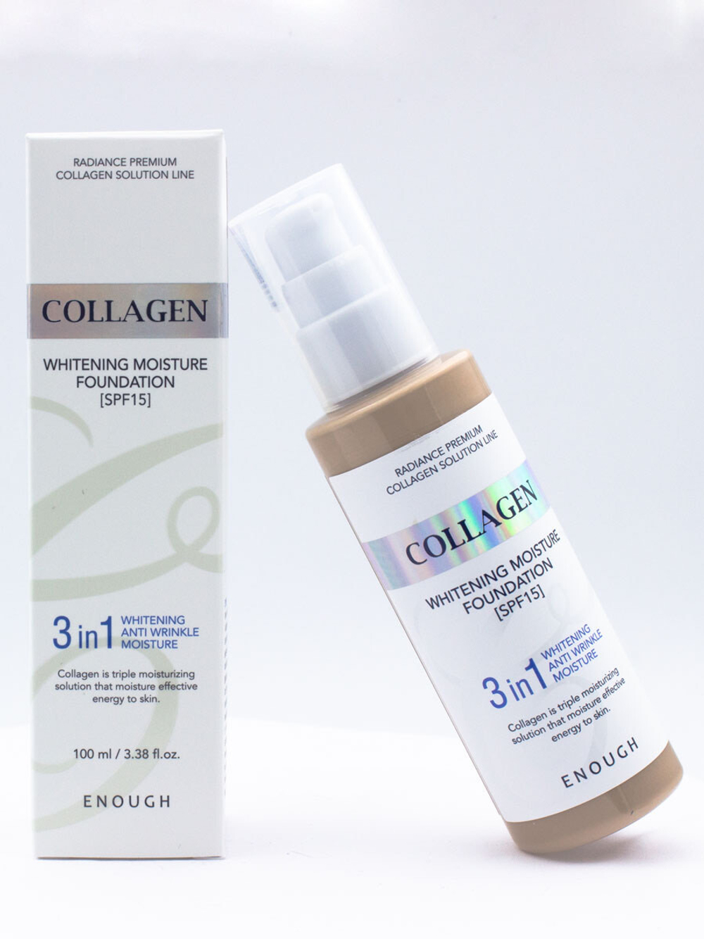 Тональный крем Enough Collagen Whitening moisture fondation 21тон