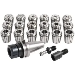 Цанговый патрон Optimum ISO 50 с комплектом цанг 18 шт., 3-20 мм