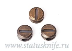 Бусина для ножа Таблетка Титан Бронза Широгоровфотография - 3