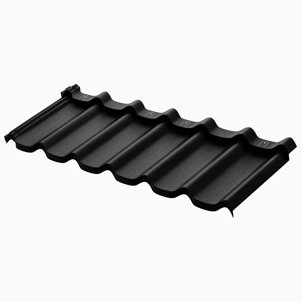 Модульная металлическая черепица AQUASYSTEM СТОКГОЛЬМ, покрытие Rooftop Бархат