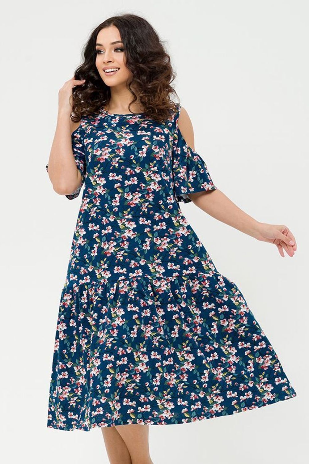 Платье Бриэль (46-56) Serenada индиго (Акция)