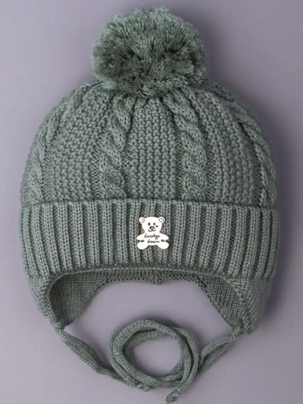 Шапка вязаная демисезонная для детей