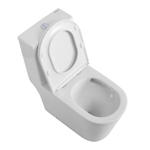 Унитаз-моноблок безободковый BelBagno Tre BB673CP-MN-TOR/SC с крышкой-сиденьем микролифт, белый