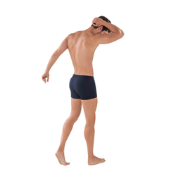 Мужские трусы боксеры черные Clever Moda CLASSIC MATCH BOXER 088011