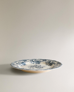 Zara Home набор столовой посуды из фаянса, цвет синий, 27 см