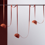 Pendant design lamp  Plusminus Semispheres by Vibia (1 lampshade ,  Orange)