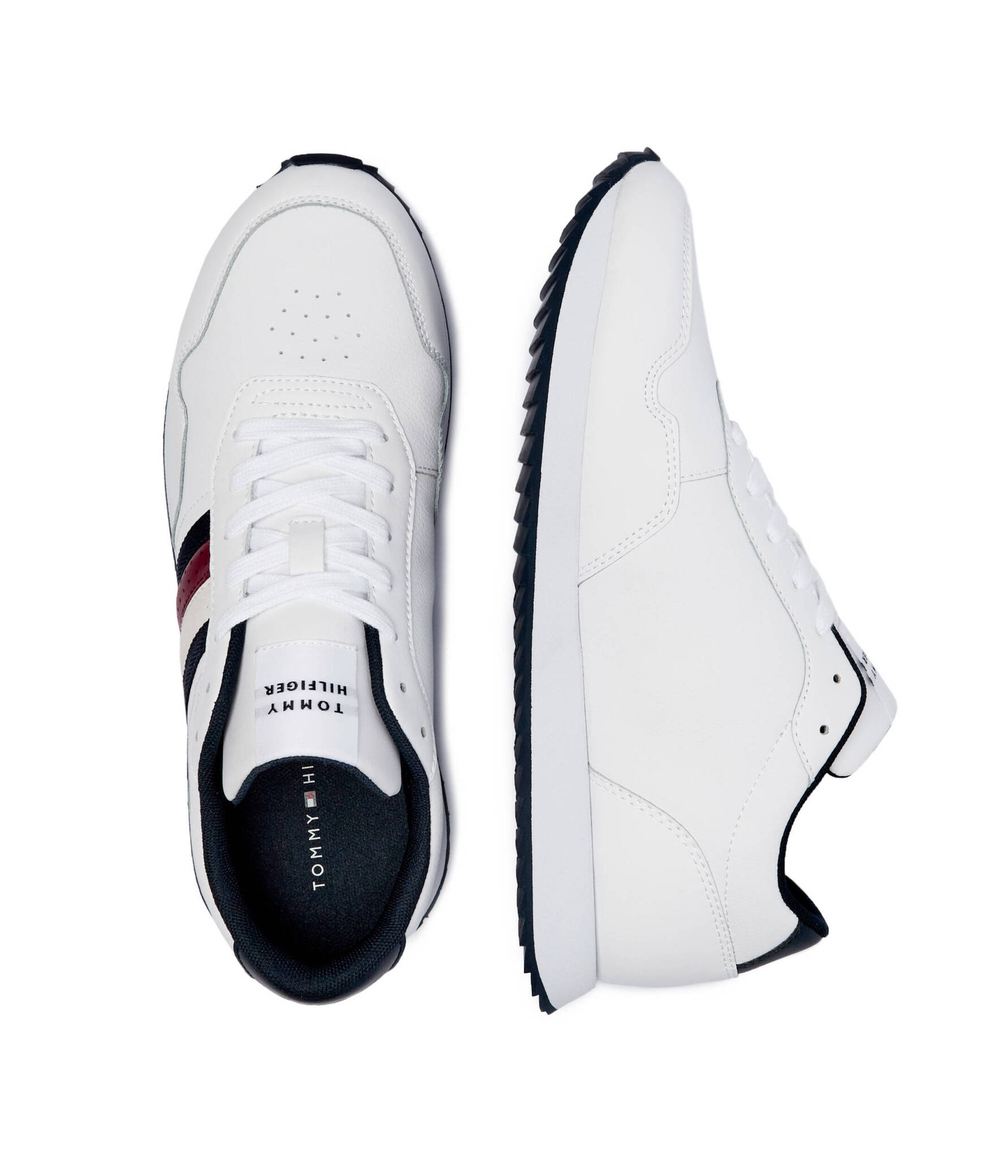 Кожаные кроссовки Tommy Hilfiger - белый(FM0FM05121)