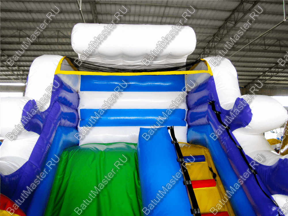 Коммерческий батут "Белый клык" с механизированной головой, размер 6*6*4 м