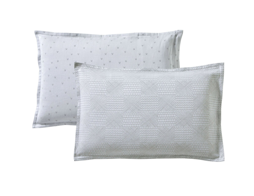 Постельное белье 2 спальное евро Blanc des Vosges Gramines Perle