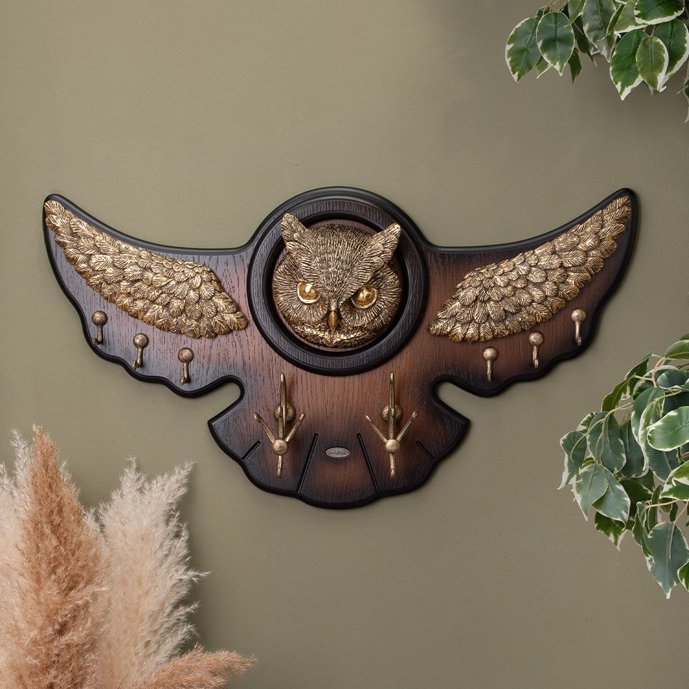 Вешалка настенная Bubo Орех Бронза