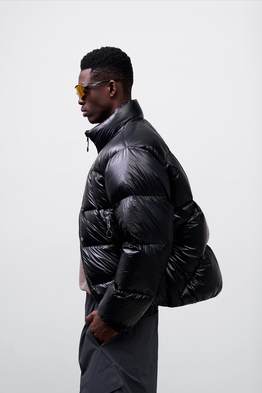 Куртка Nothomme Blue Ultra-Lightweight Water-Repellent Down Jacket "Jet Black"