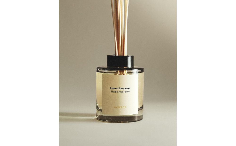Zara Home LEMON BERGAMOT REED DIFFUSERS — ароматический диффузор с тростниковыми палочками, Лимон и Бергамот, 200 мл