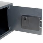 Сейф мебельный DASWERK SC-250EL (250х350х250 мм), электронный замок, графит, 291343