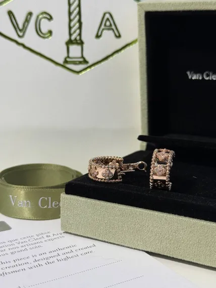 Серьги VAN CLEEF &amp; ARPELS Perlée Clover