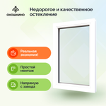 Пластиковое окно пвх, одностворчатое, глухое.