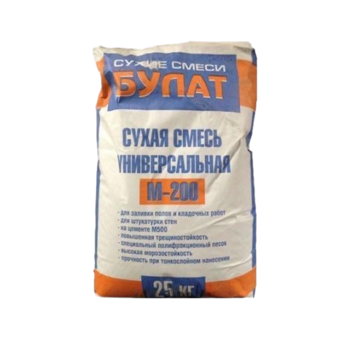 Цементно-песчаная смесь М200 25кг БУЛАТ по низкой цене