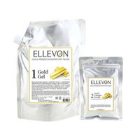 Альгинатная маска Премиум с золотом (гель + коллаген) Ellevon Gold Premium Modeling Mask 1000мл+100мл